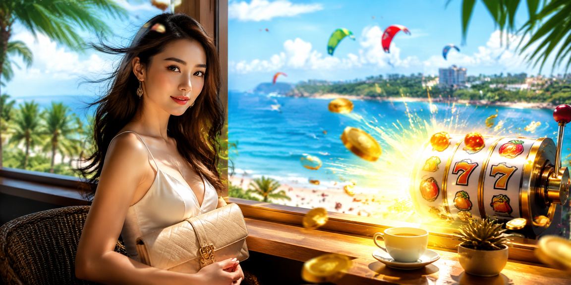 Người dùng tại Mũi Né thư giãn với cà phê và thử vận may trên máy slots jackpot